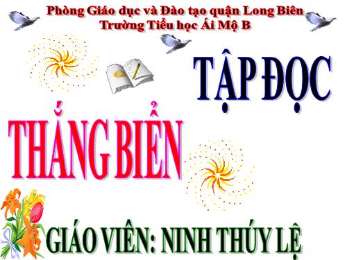 Tuần 26. Thắng biển