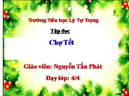 Tuần 22. Chợ Tết