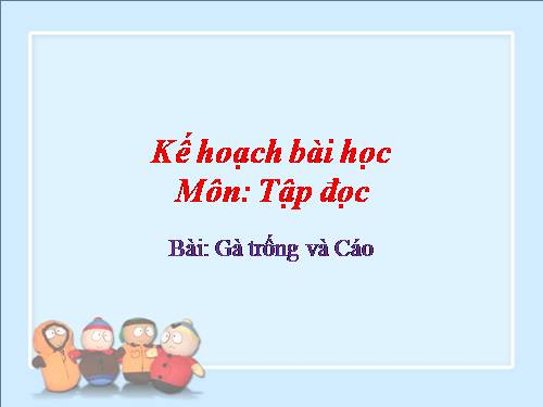 Tuần 5. Gà Trống và Cáo