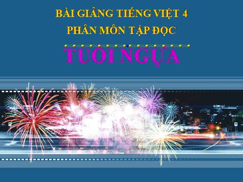 Tuần 15. Tuổi Ngựa