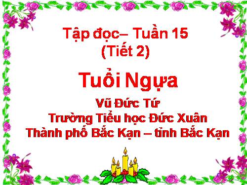 Tuần 15. Tuổi Ngựa