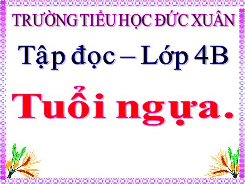 Tuần 15. Tuổi Ngựa