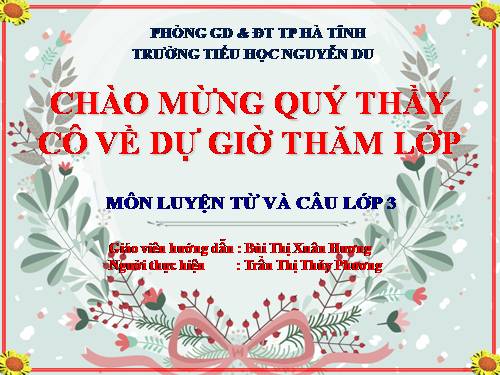 Tuần 28. Nhân hoá. Ôn tập cách đặt và trả lời câu hỏi Để làm gì? Dấu chấm, chấm hỏi, chấm than