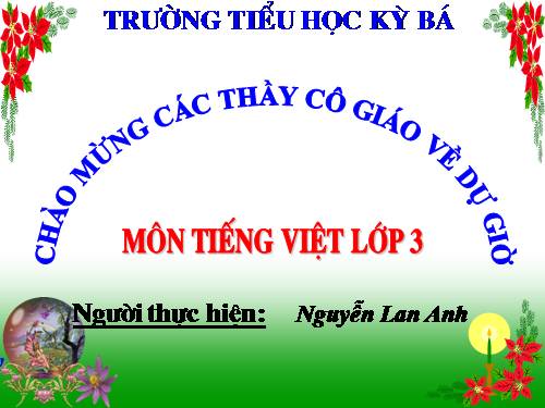 Tiếng Việt 3 Luyện từ và câu
