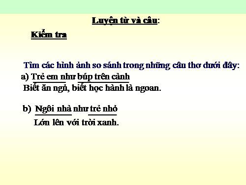 Tuần 8. MRVT: Cộng đồng. Ôn tập câu Ai làm gì?