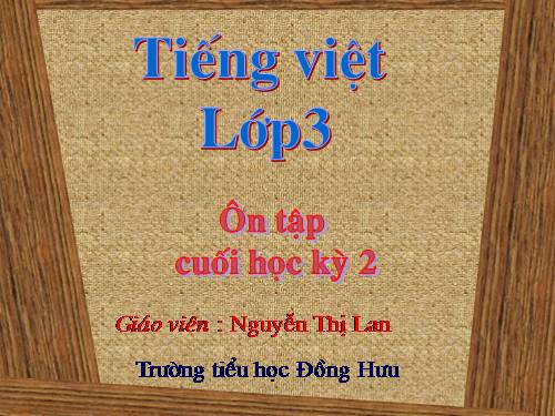 Tiếng Việt Lớp 3