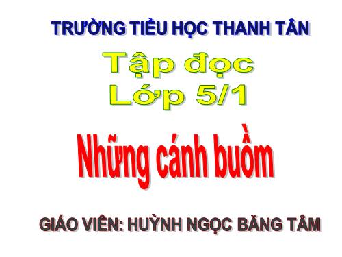 Tuần 32. Những cánh buồm