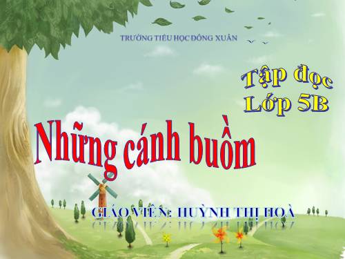 Tuần 32. Những cánh buồm