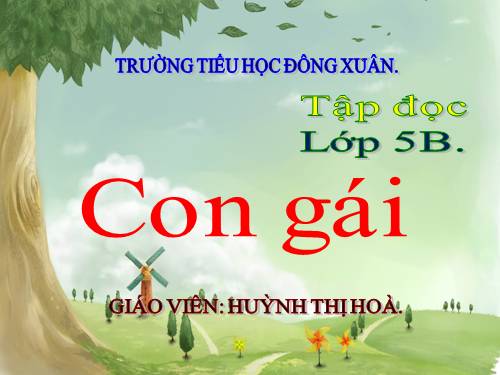 Tuần 29. Con gái