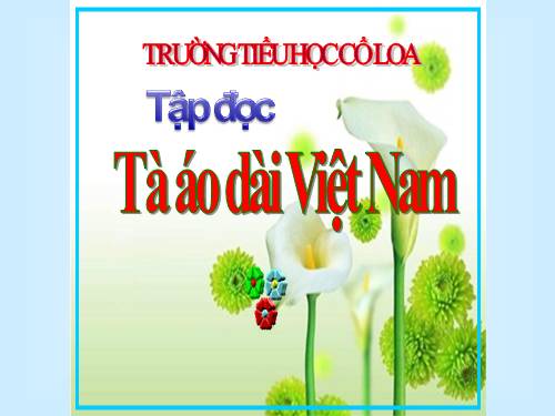 Tuần 30. Tà áo dài Việt Nam