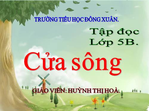 Tuần 25. Cửa sông