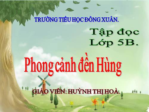 Tuần 25. Phong cảnh đền Hùng