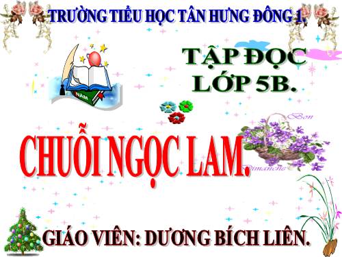 Tuần 14. Chuỗi ngọc lam