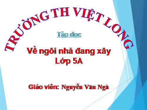 Tuần 15. Về ngôi nhà đang xây