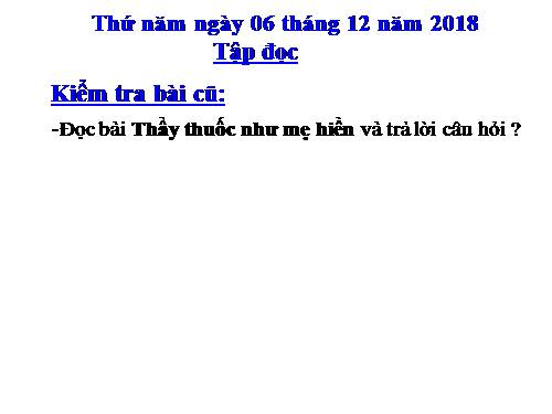 Tuần 16. Thầy cúng đi bệnh viện