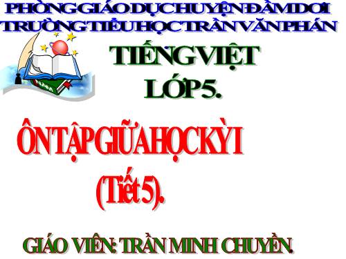 Tuần 10. Ôn tập Giữa Học kì I