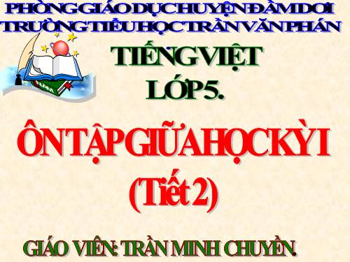 Tuần 10. Ôn tập Giữa Học kì I