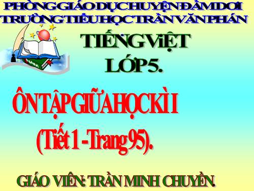 Tuần 10. Ôn tập Giữa Học kì I