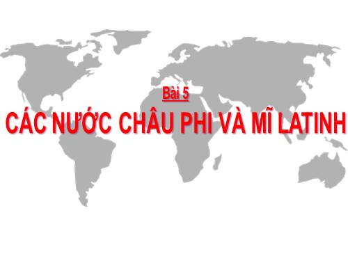 Bài 6. Nước Mĩ