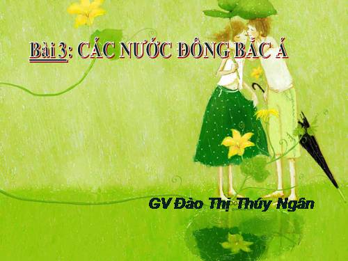 Bài 3. Các nước Đông Bắc Á