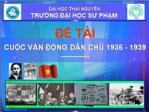 Bài 15. Phong trào dân chủ 1936 - 1939