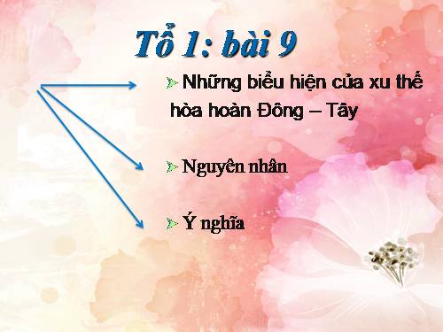 Bài 9. Quan hệ quốc tế trong và sau thời kì Chiến tranh lạnh