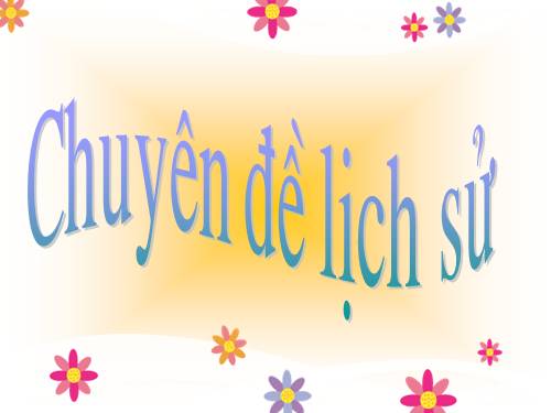 chuyên đề lịch sử