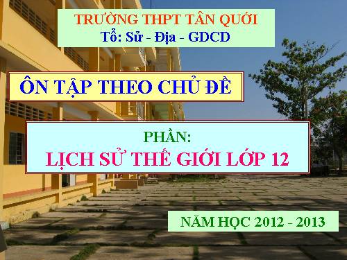 Ôn tập LSTG theo chủ đề