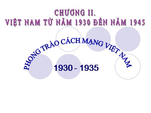 Bài 14. Phong trào cách mạng 1930 - 1935