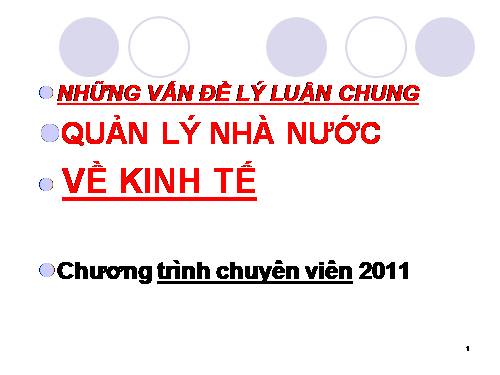 quản lý nhà nước