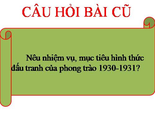 Bài 15. Phong trào dân chủ 1936 - 1939