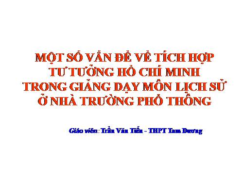 tư tưởng Hồ Chí Minh