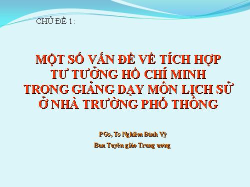 Tich hop tu tuong Ho Chi Minh