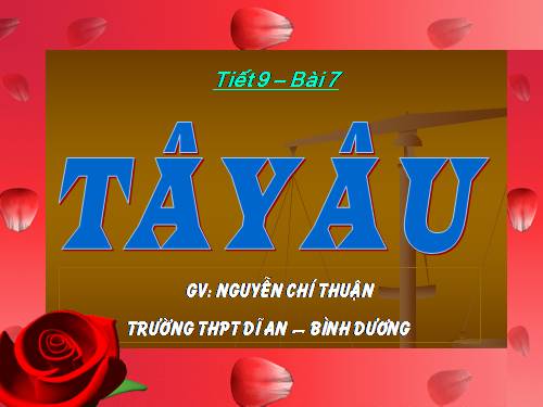 Bài 7. Tây Âu