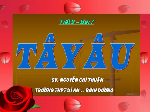 Bài 7. Tây Âu