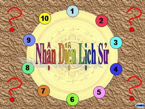 Trò chơi bổ trợ " Nhận diện lịch sử "