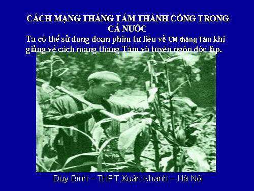 su dung phim tu lieu, tranh anh trong day hoc LS (tiep)