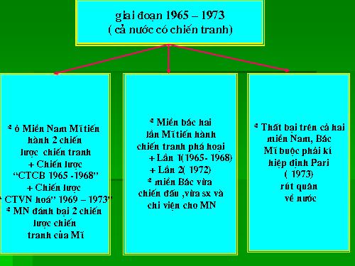 Bài 22. Nhân dân hai miền trực tiếp chiến đấu chống đế quốc Mĩ xâm lược. Nhân dân miền Bắc vừa chiến đấu vừa sản xuất (1965 - 1973)