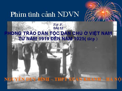 Bài 12. Phong trào dân tộc dân chủ ở Việt Nam từ năm 1919 đến năm 1925