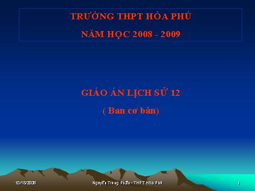 Bài 10. Cách mạng khoa học - công nghệ và xu thế toàn cầu hóa sau nửa thế kỉ XX