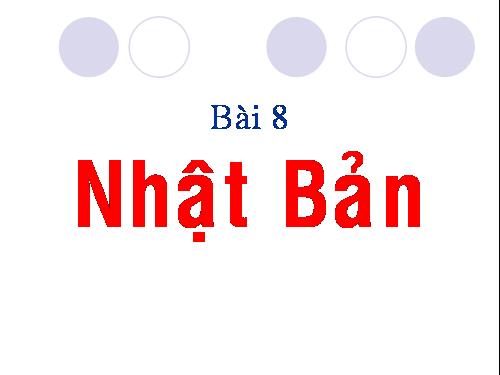 Bài 8. Nhật Bản