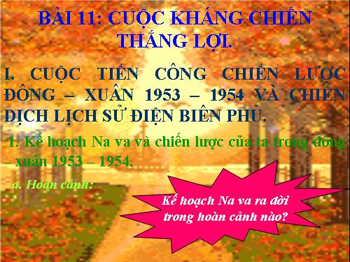 Bài 11 cuộc kháng chiến thắng lợi