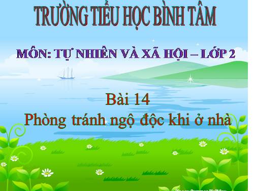 Bài 14. An toàn khi ở nhà