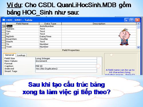 Bài 5. Các thao tác cơ bản trên bảng