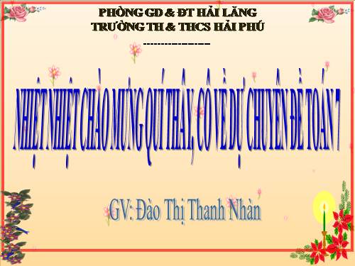 Chương I. §8. Tính chất của dãy tỉ số bằng nhau