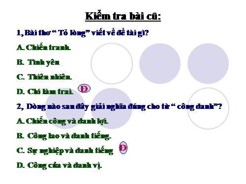 Tuần 13. Cảnh ngày hè (Bảo kính cảnh giới)