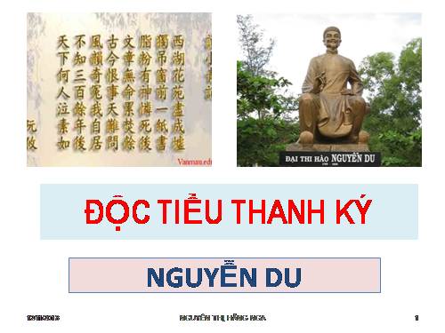 Tuần 14. Đọc Tiểu Thanh kí (Độc Tiểu Thanh kí)