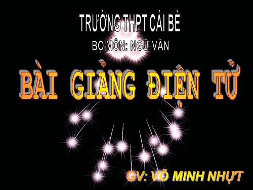 Tuần 30. Chí khí anh hùng