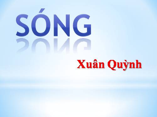 Tuần 13. Sóng