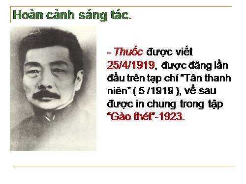 Tuần 26. Thuốc